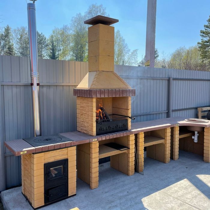 Модульные барбекю мангалы печи.