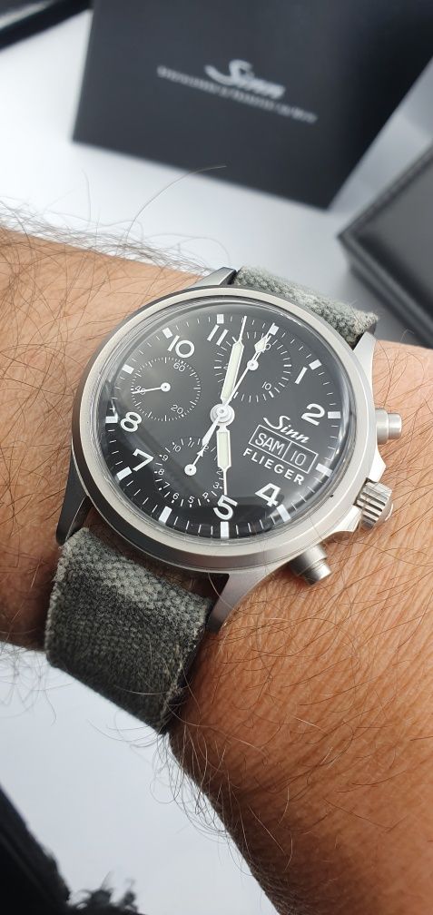 PILOT Sinn 356 Flieger Chronograph Automatic Day Date - 38,5 mm