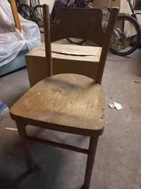 Krzesło Drewniane PRL