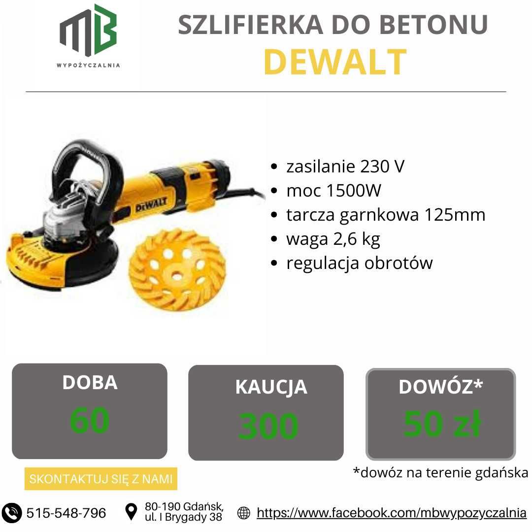 Wynajem Bruzdownica / szlifierka / Młotowiertarka / Młot