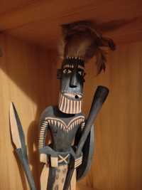 Figurka drewniana afrykański wojownik