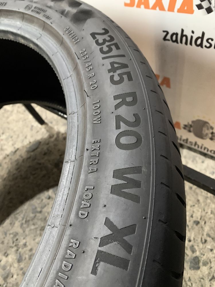 (2шт) 235/45R20 Continental PremiumContact 6 (2019рік) літні шини