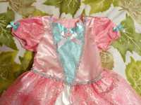 5-6л платье с кринолином принцесса Эльза конфетка карнавальный костюм