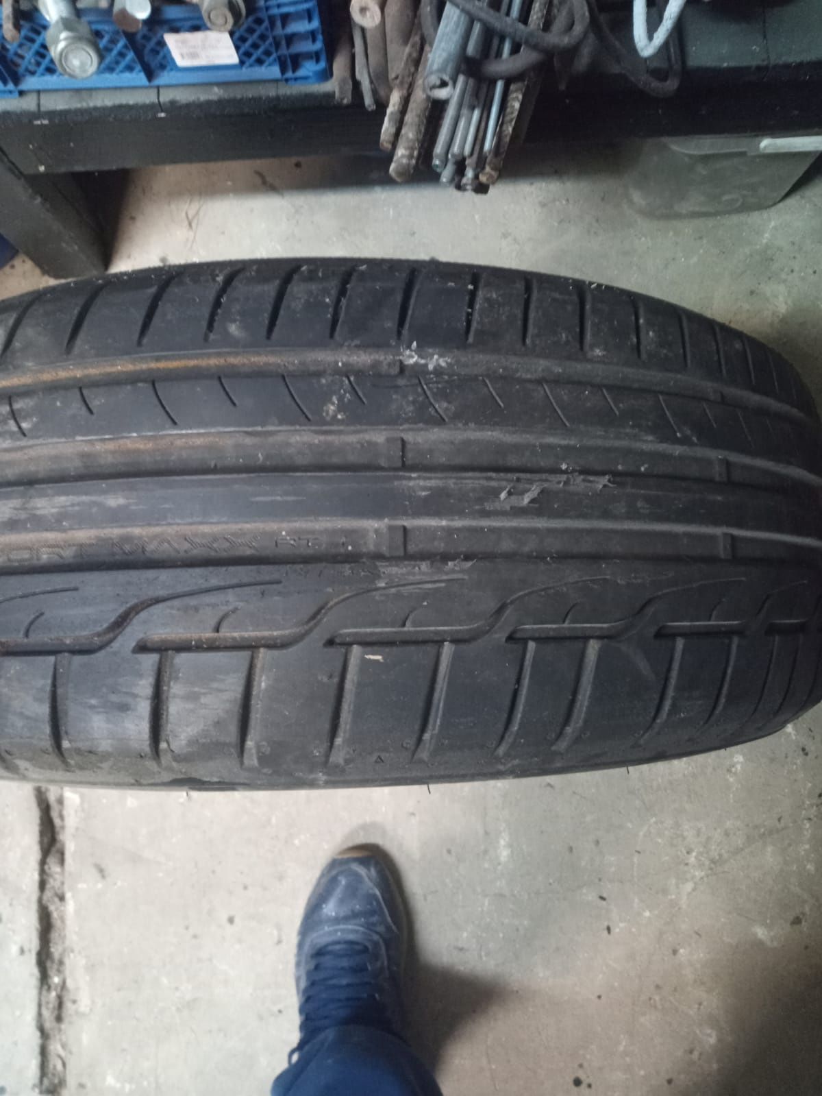 Felga r16 5x112 r16" Audi 4F0 Aluminiowa plus oponą Dunlop