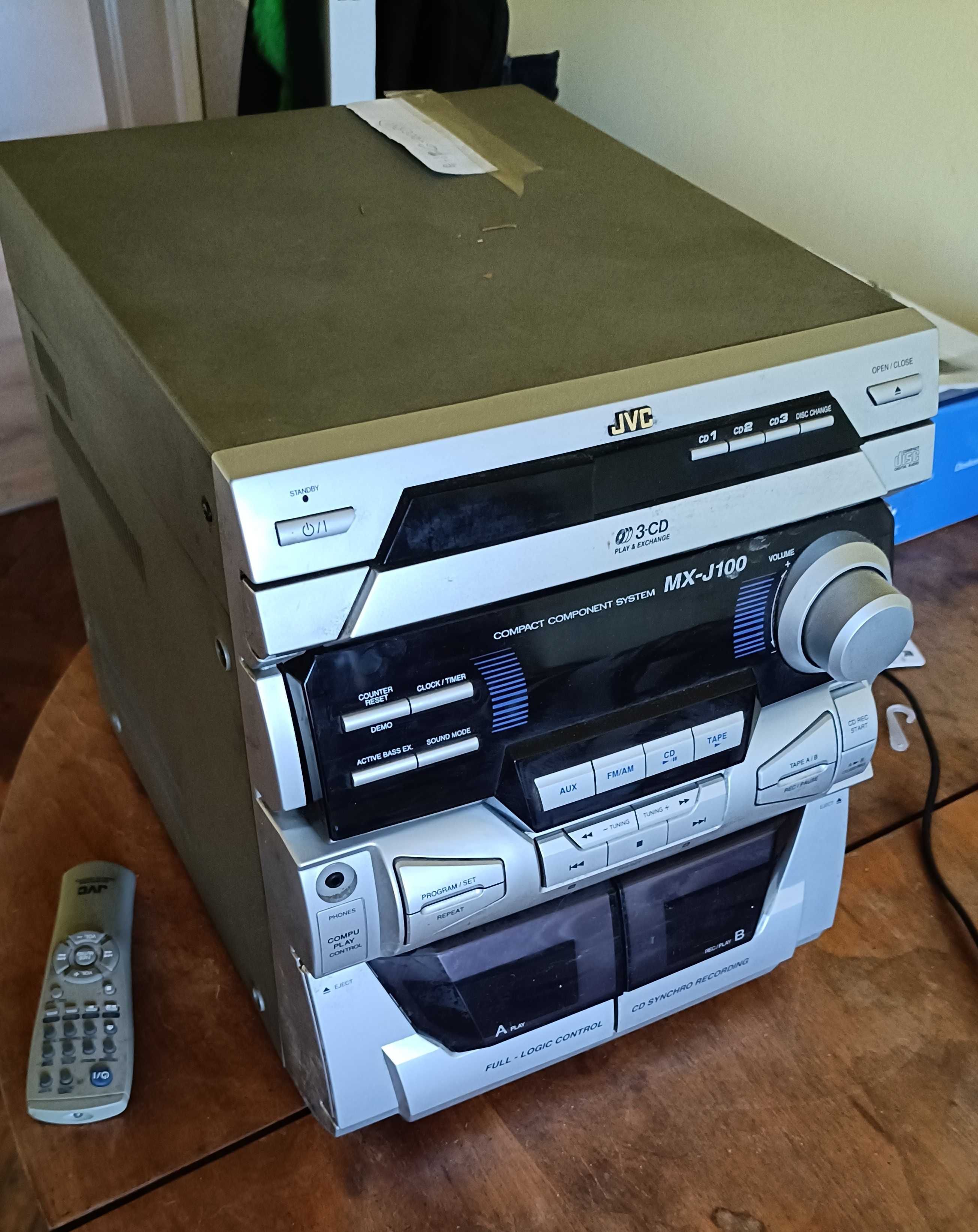 JVC MX-J100 wieża midi z pilotem