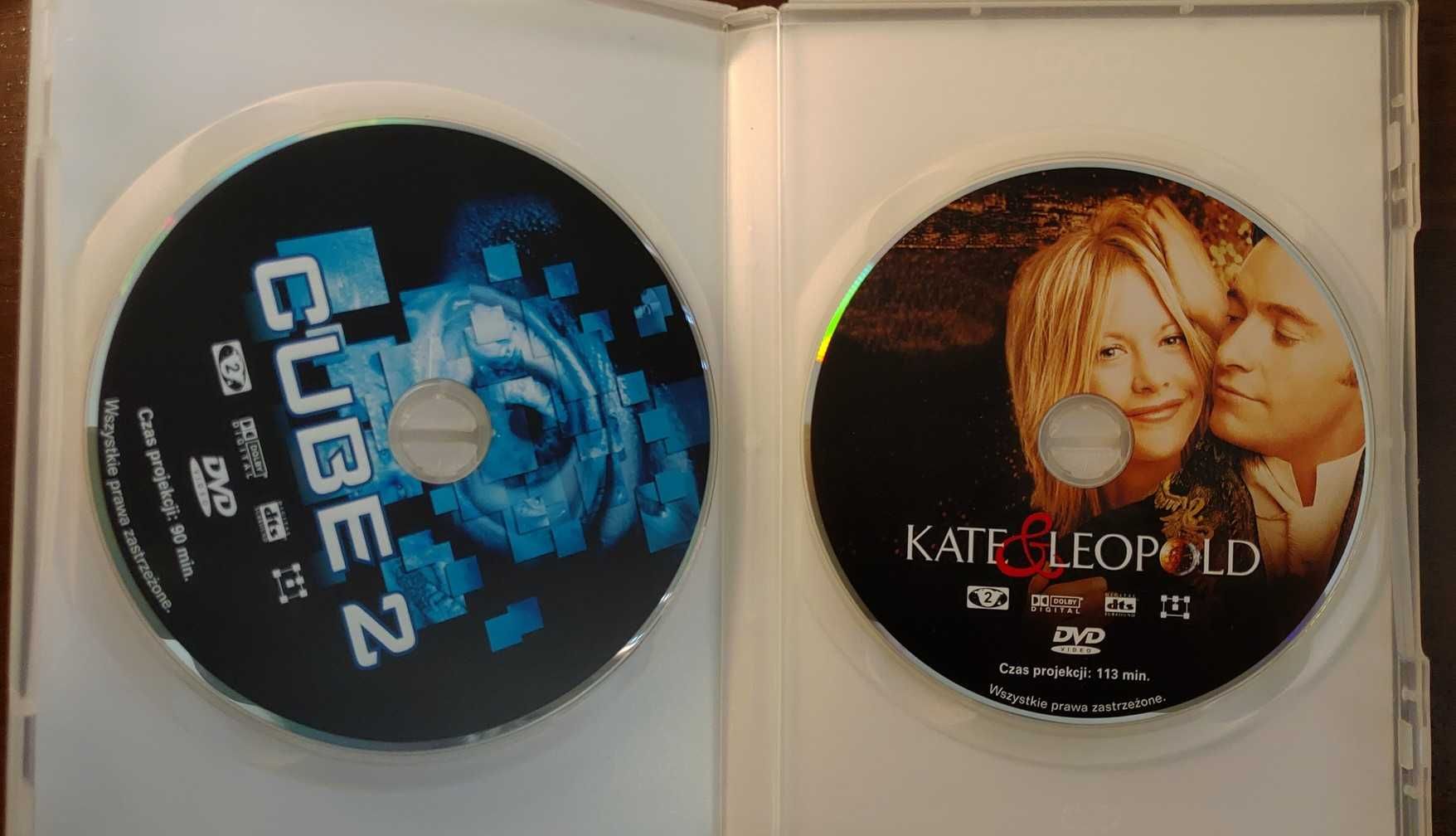 Płyty DVD z filmami Cube 2 i Kate & Leopold + gratis DVD