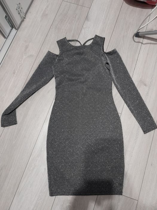 Sukienka grafitowa amisu