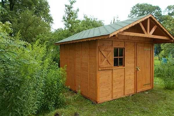 Domek narzędziowy ogrodowy drewniany 3x3 dach dwuspadowy producent A1
