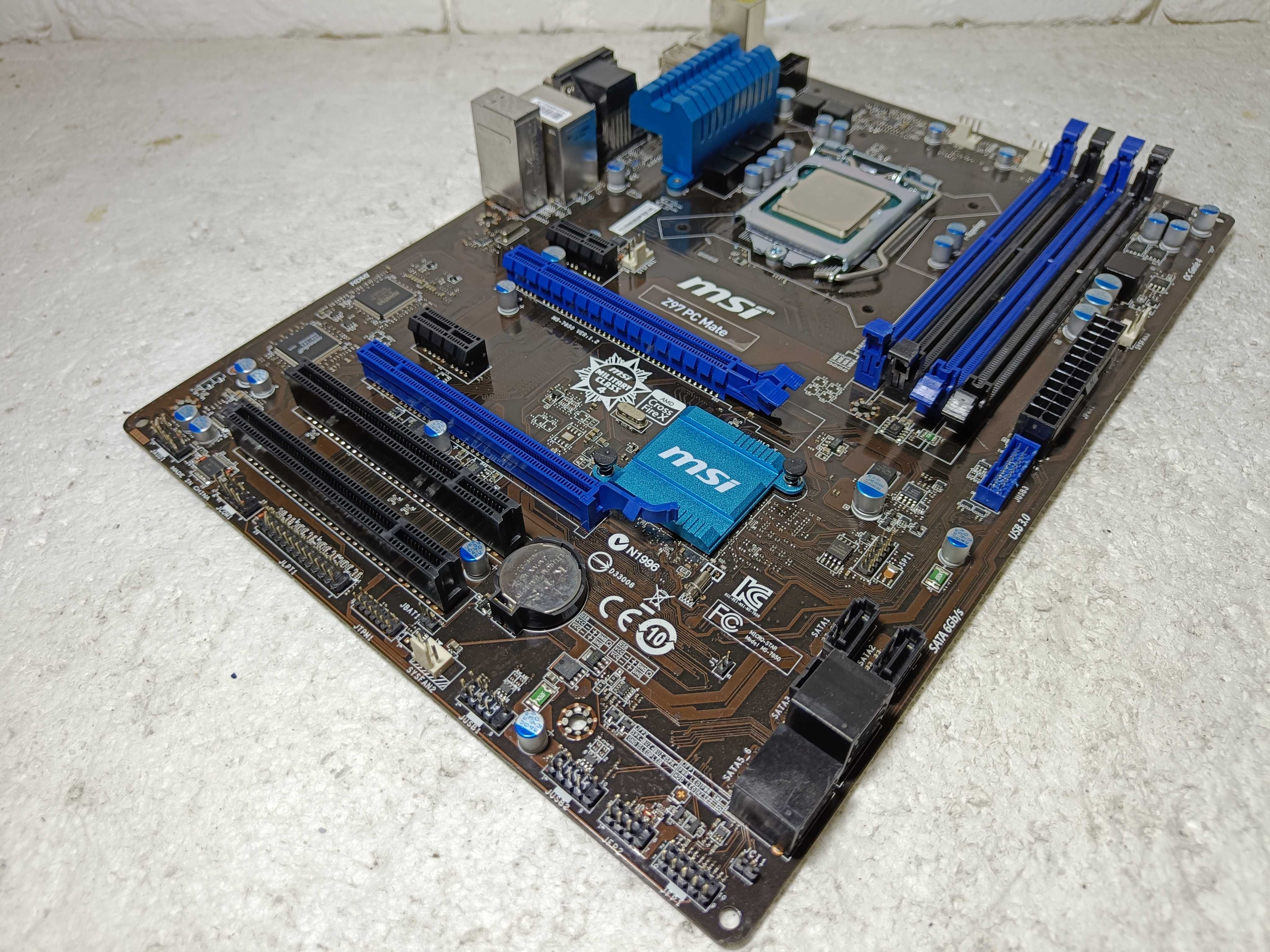 КОМПЛЕКТ Материнська плата MSI Z97 PC Mate + процесор i7-4770K LGA1150