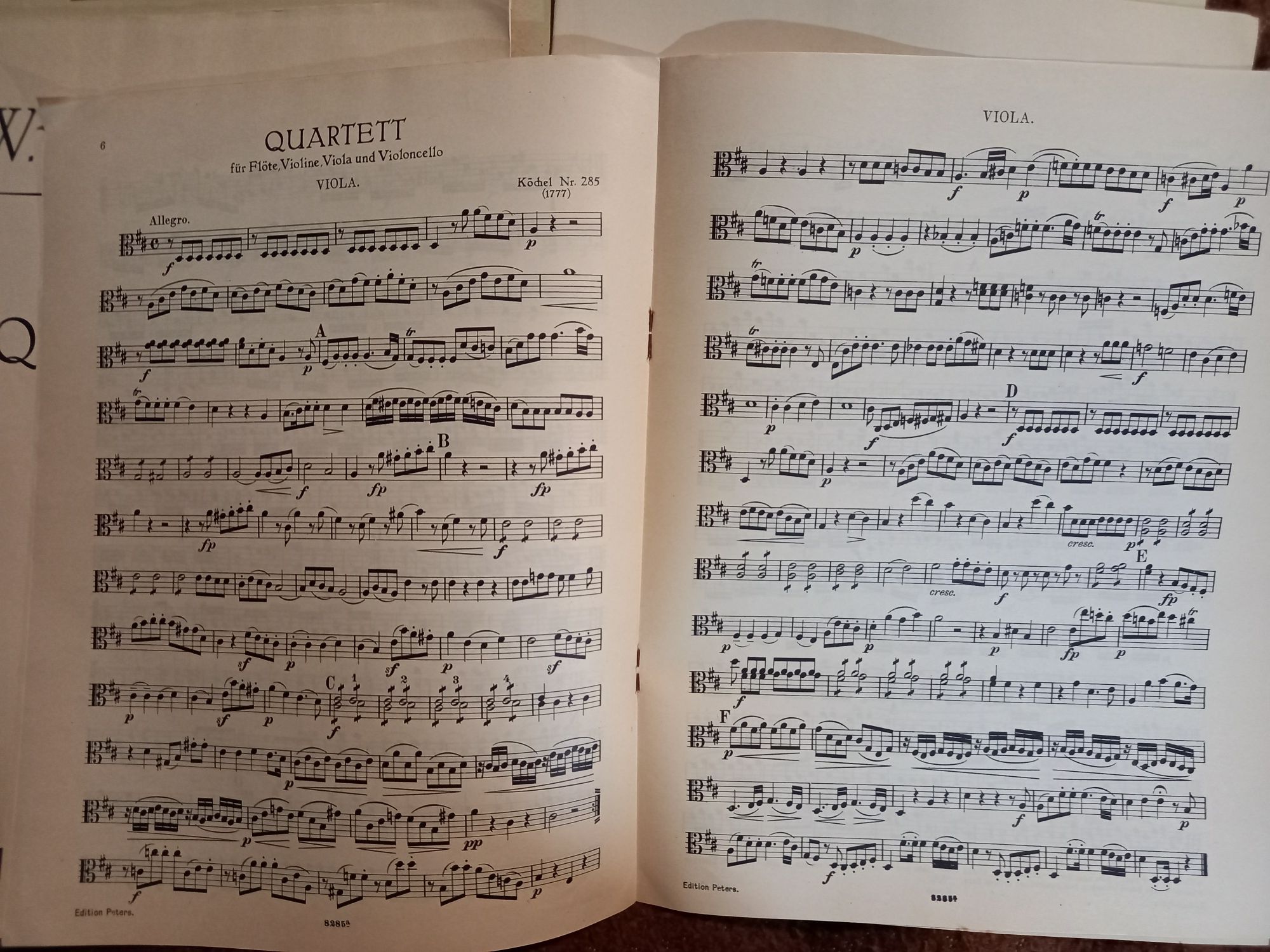 Ноты Mozart Моцарт Edition peters 17a петерс quartette три квартета