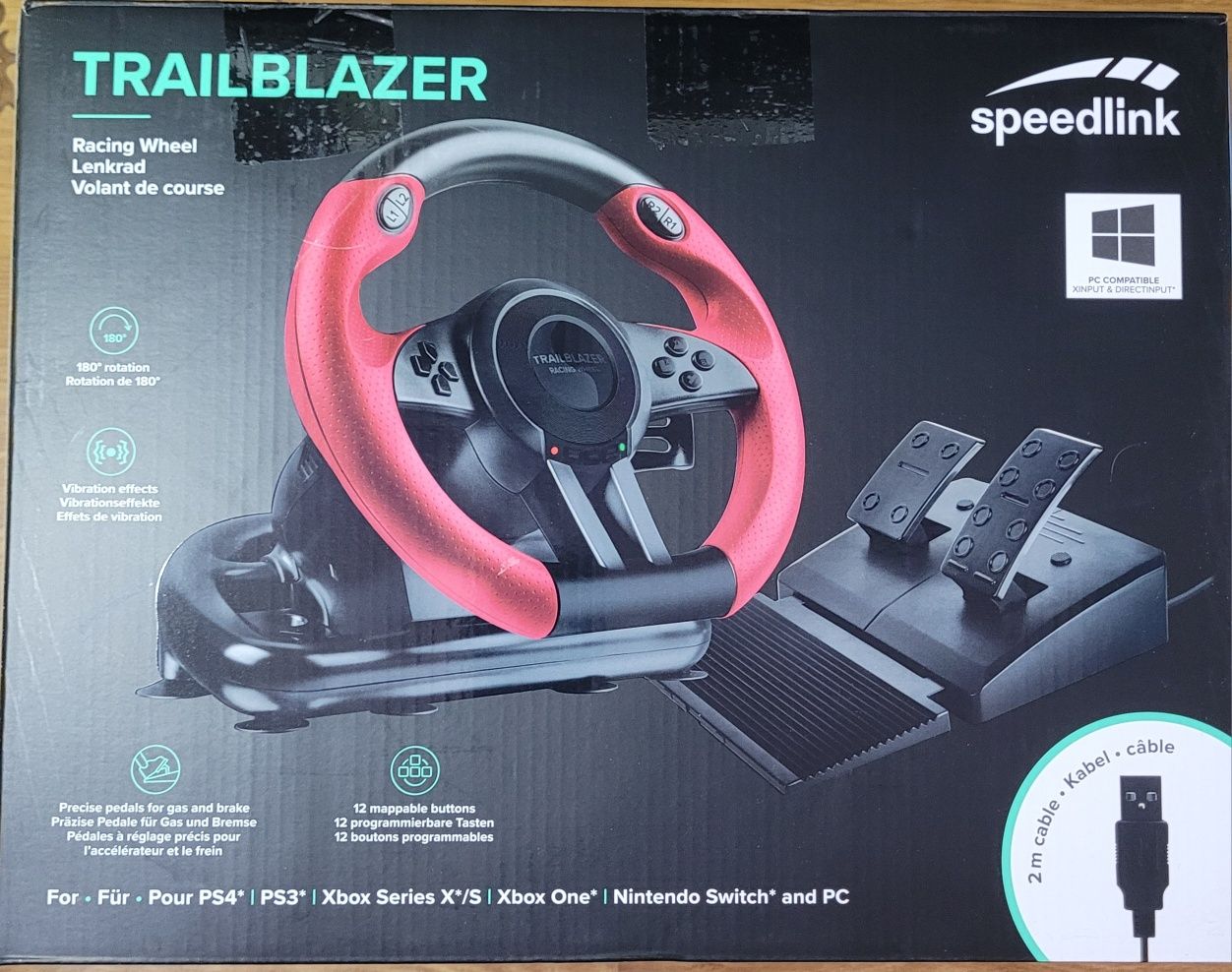 Руль SpeeD-link Trailblazer Racing Wheel for PS4/Xbox One/PS3/PC