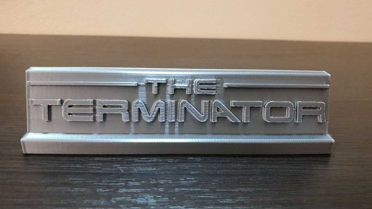 Terminator tabliczka / nameplate 3D