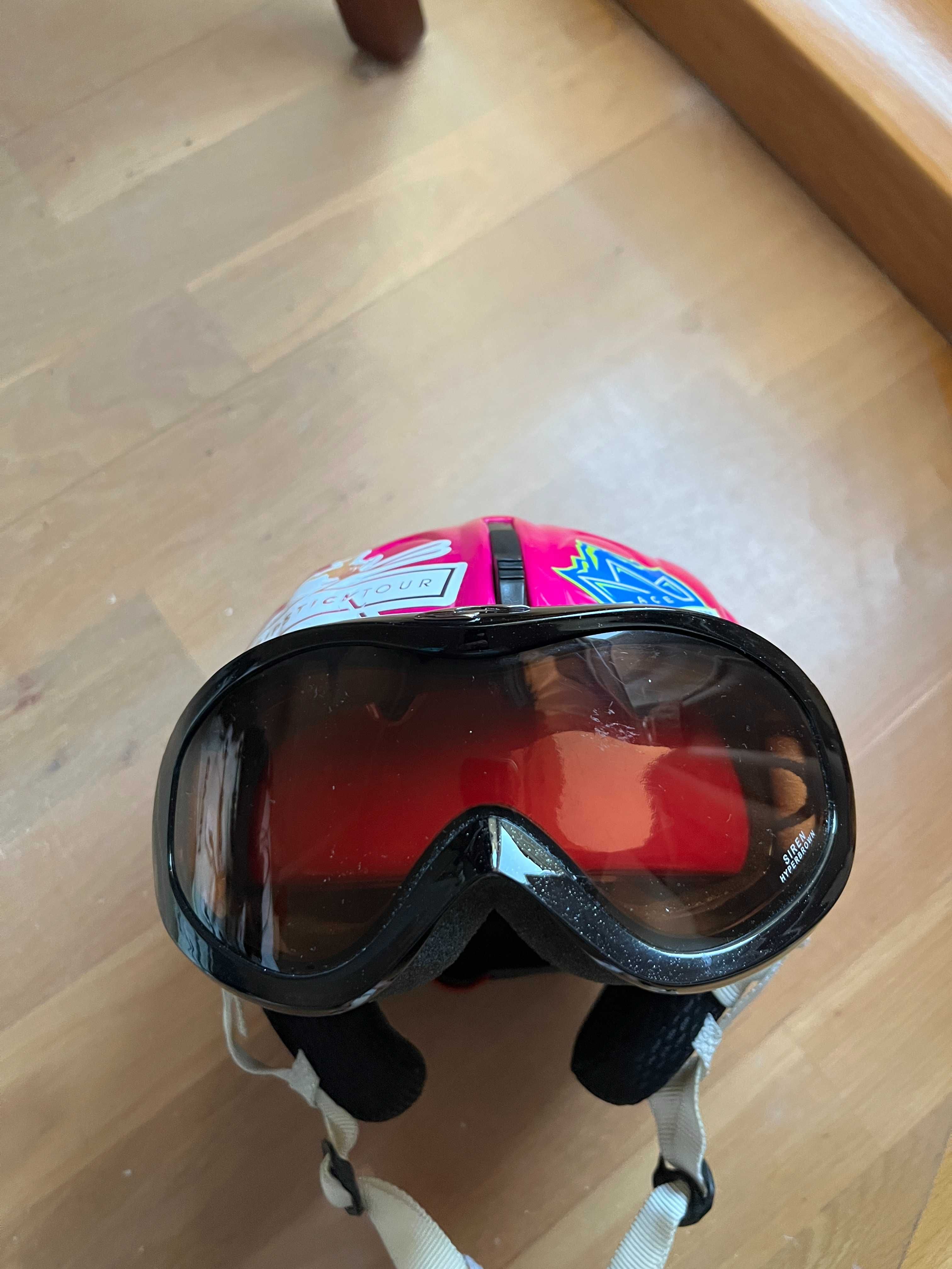 Kask Narciarski Dziecięcy + Gogle Carrera (48-52cm)