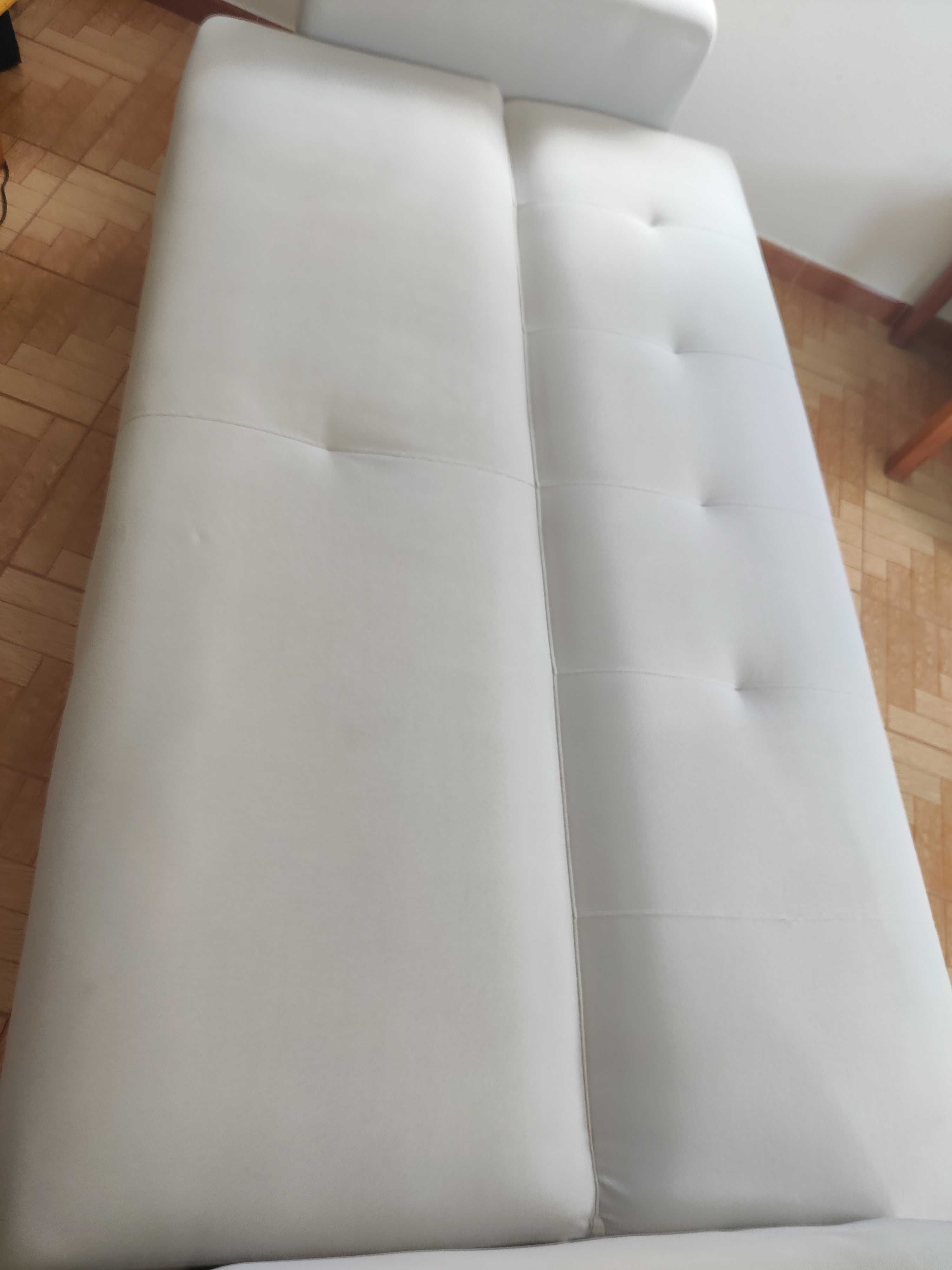 Sofá-cama de 3 lugares em cinzento