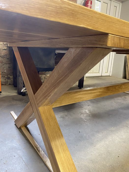 Stół dębowy ogrodowy duży 3m