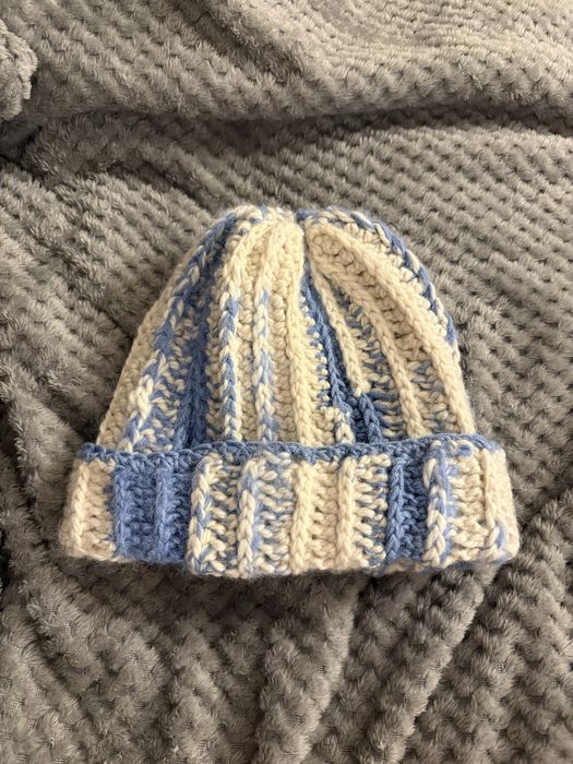 Czapka wełna merino jedwab handmade