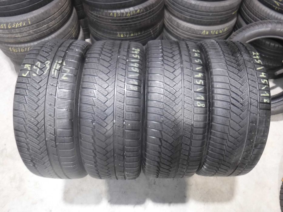 4xOpony 245/45/R18 Zimowe Continental Winter Contact TS850P SSR 6mm