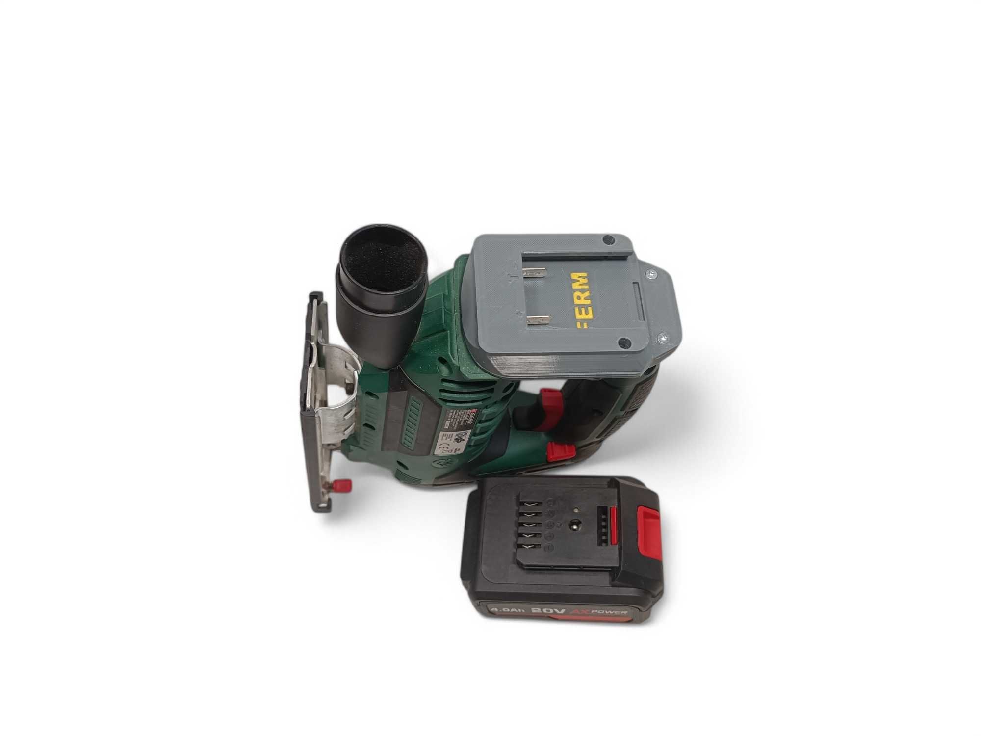 Adapter Parkside X20V na baterie FERM AX Power z Action