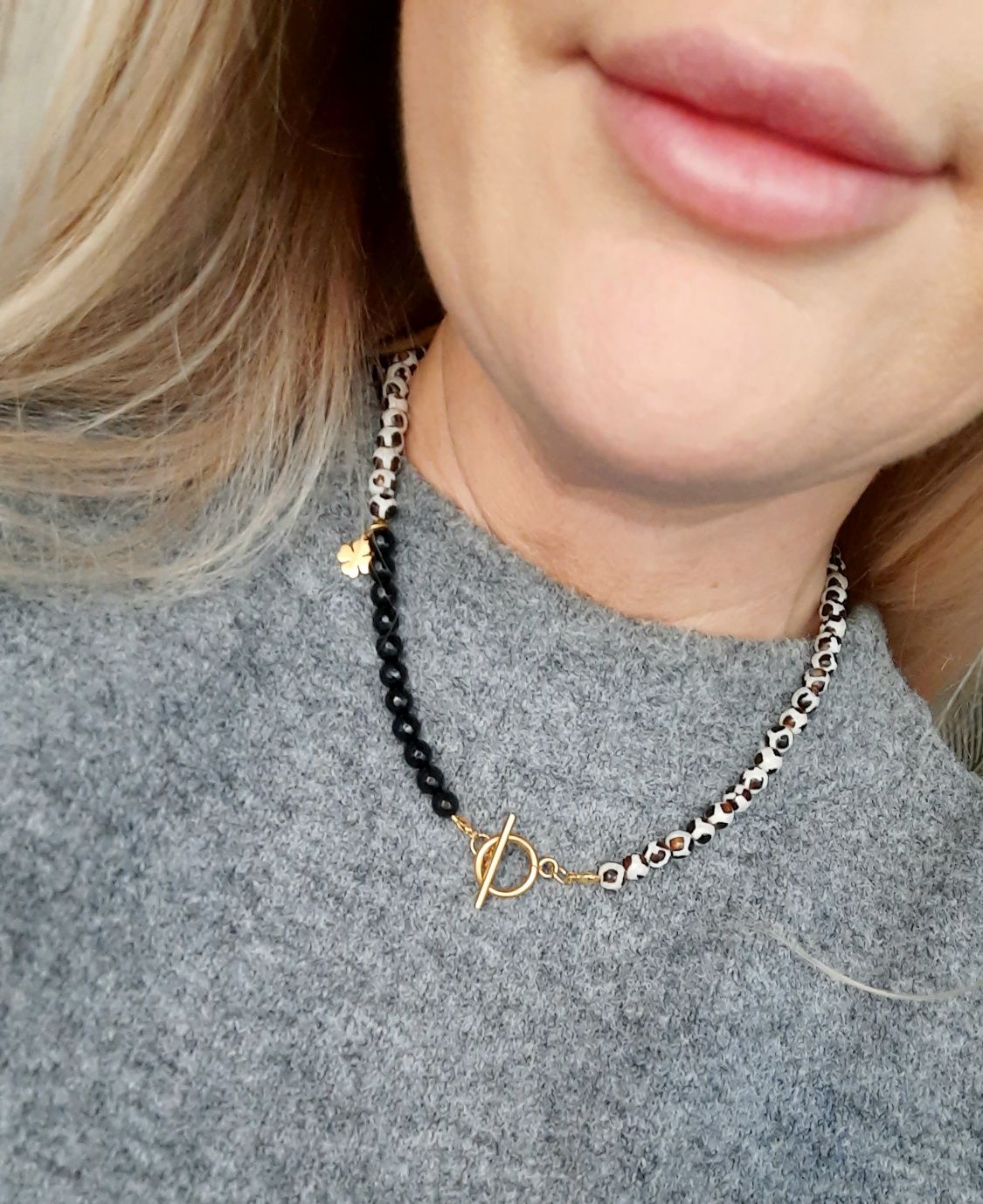 Naszyjnik Choker Onyx Agat