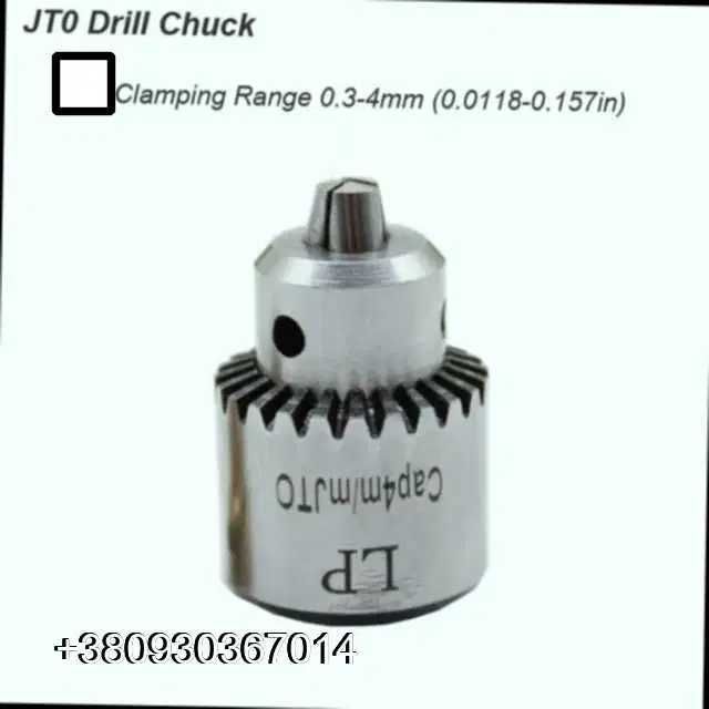Кулачковый патрон конус JT0 0,3-4,0 мм + адаптер переходник 3.17 мм