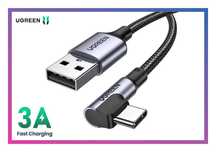 Кабель usb type c 3A Ugreen провод шнур тайп си для быстрой зарядки