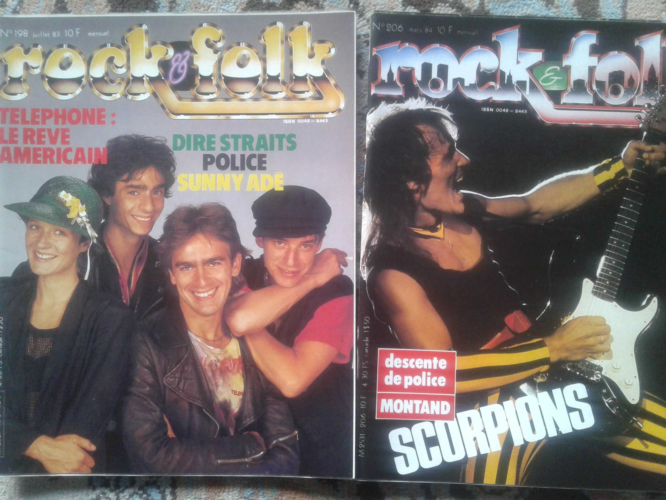 Revistas Musica anos 70 Rock & Folk