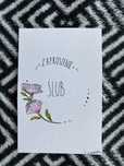 Zaproszenie boho minimalizm kwiaty ślub wesele petunia peonie