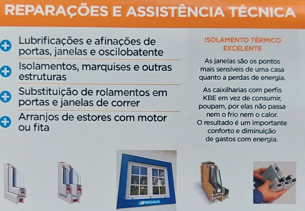 Reparações de janelas portas alumínio pvc