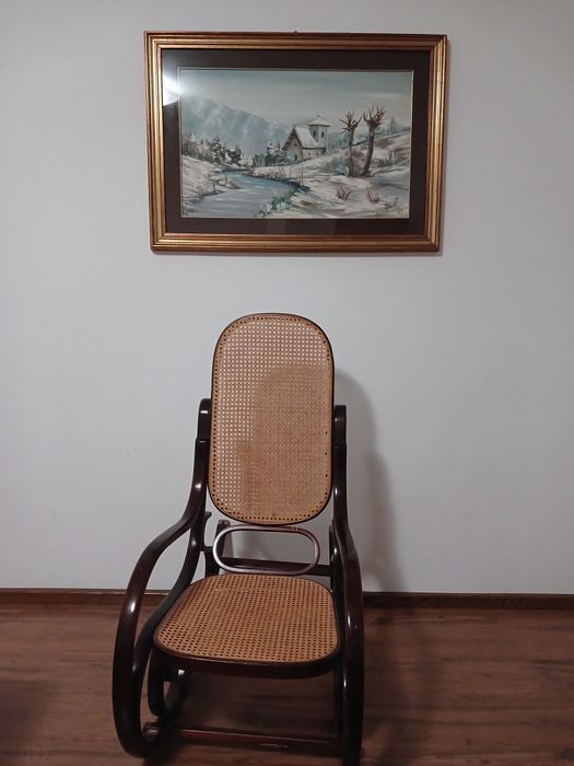 Кресло качалка деревяное итальянское