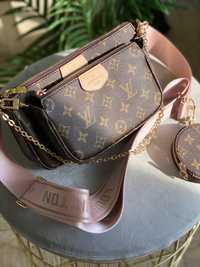 Сумочка 3в1 Louis Vuitton, жіноча  сумка, Луї Вітон  monogram