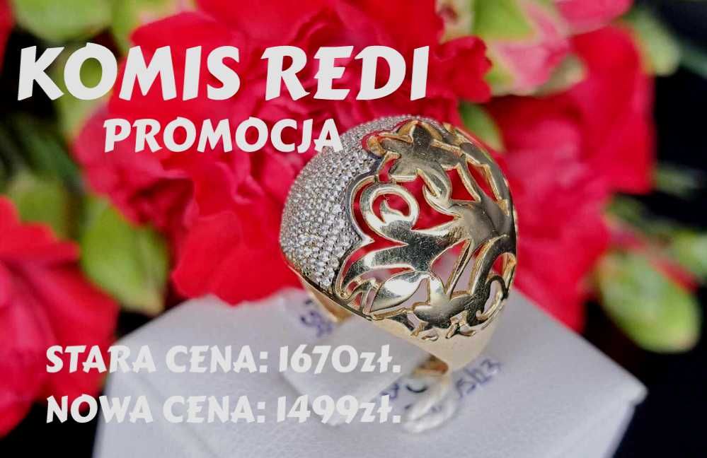 ZŁOTY PIERŚCIONEK 5,57 GR. próba: 585 roz. 14 Komis Redi *PROMOCJA*