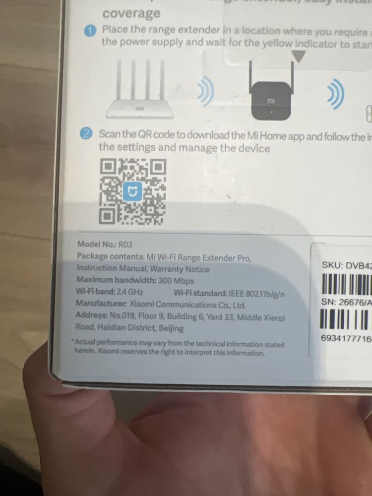 Nowy Wzmacniacz sygnalu wifi Xiaomi mi range extender pro