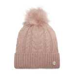 Czapka zimowa pompon mauve rose Guess L