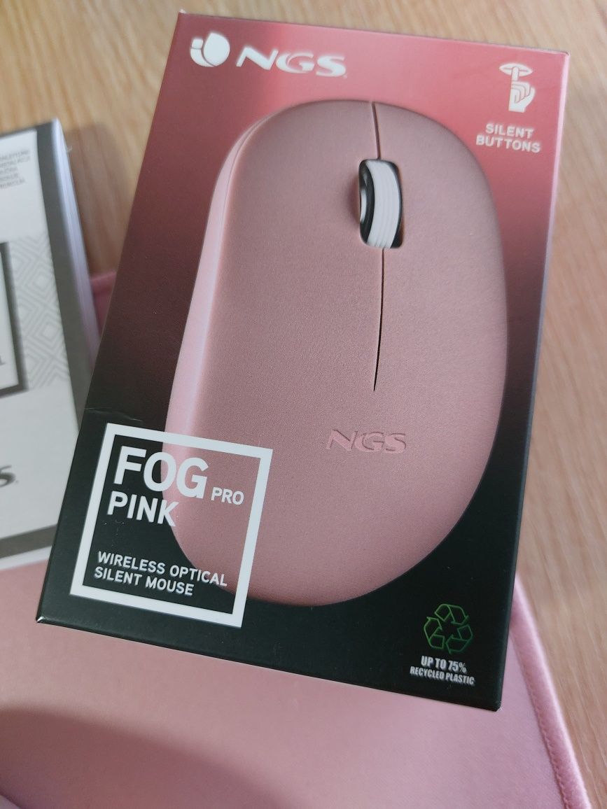 Rato Fog Pink, com tapete incluído, novo