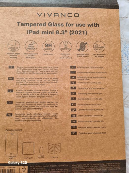 Szkło ochronne na mini tablet 8.3 Vivanco