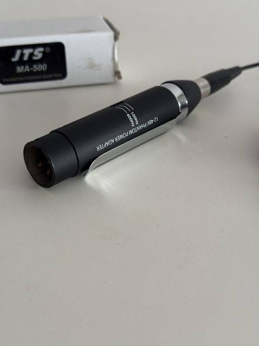 Adapter phantom JTS MA-500 mini XLR na XLR, nowy, z pudełkiem