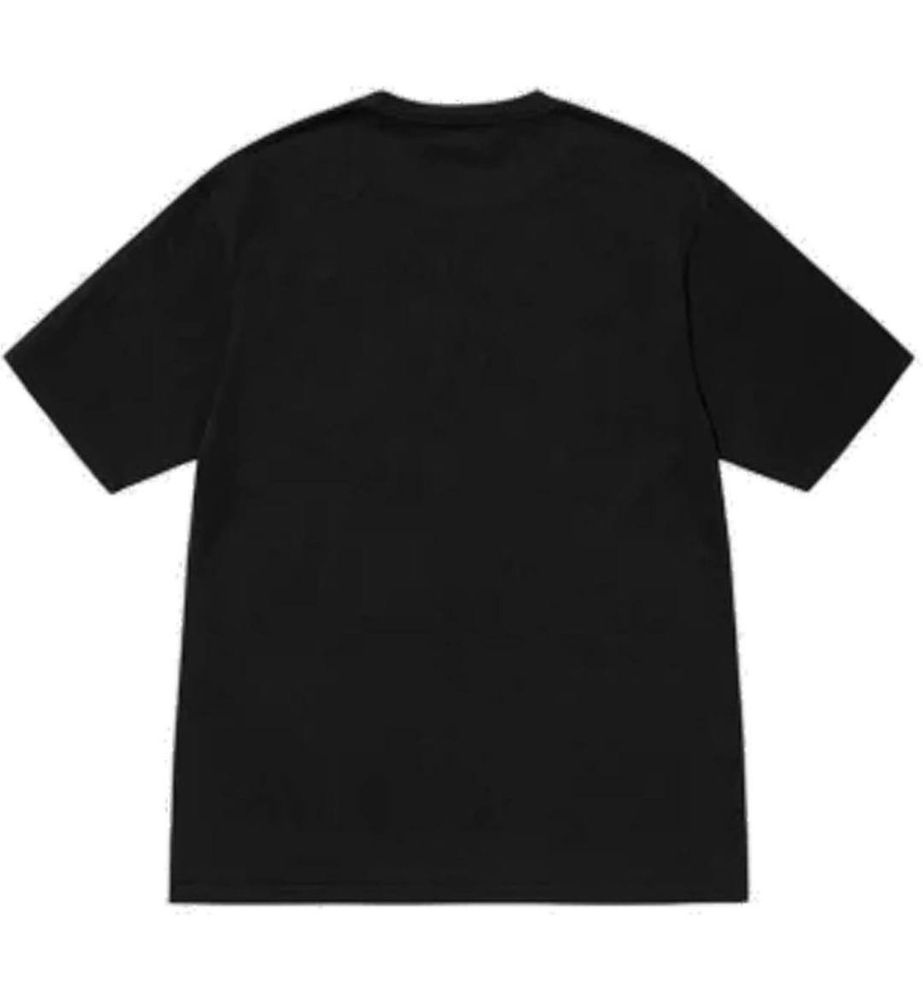 Футболка Stussy Dinosaur-print crew neck T-shirt black