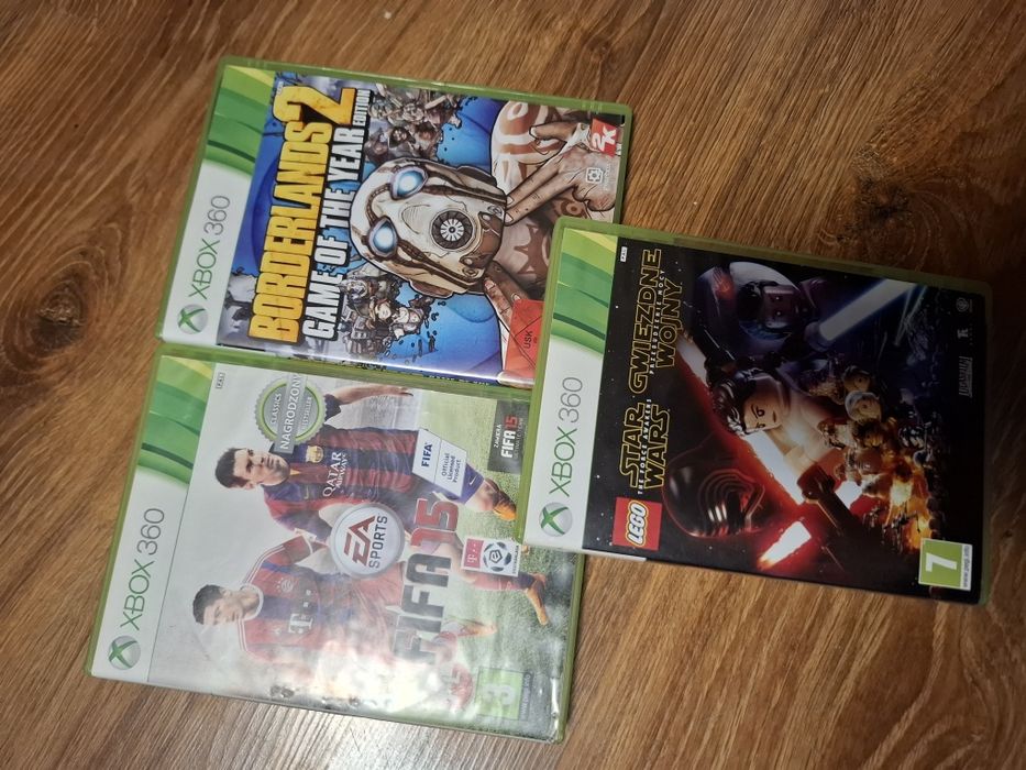 Gra Xbox Borderlands 2, Star Wars LEGO i Fifa 15