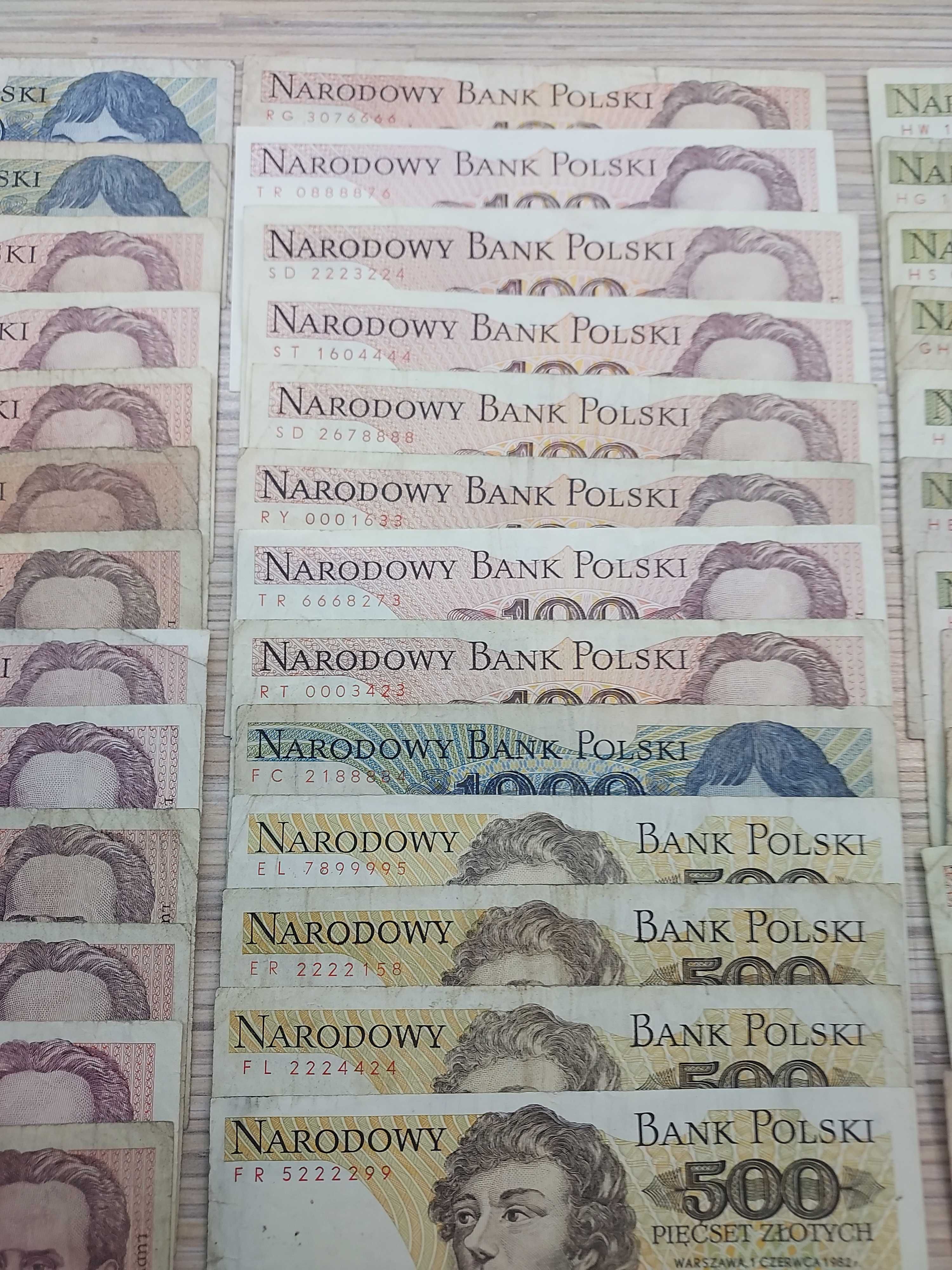 Starocie pamiątki z PRL banknoty niskie i ciekawe numery zamienię