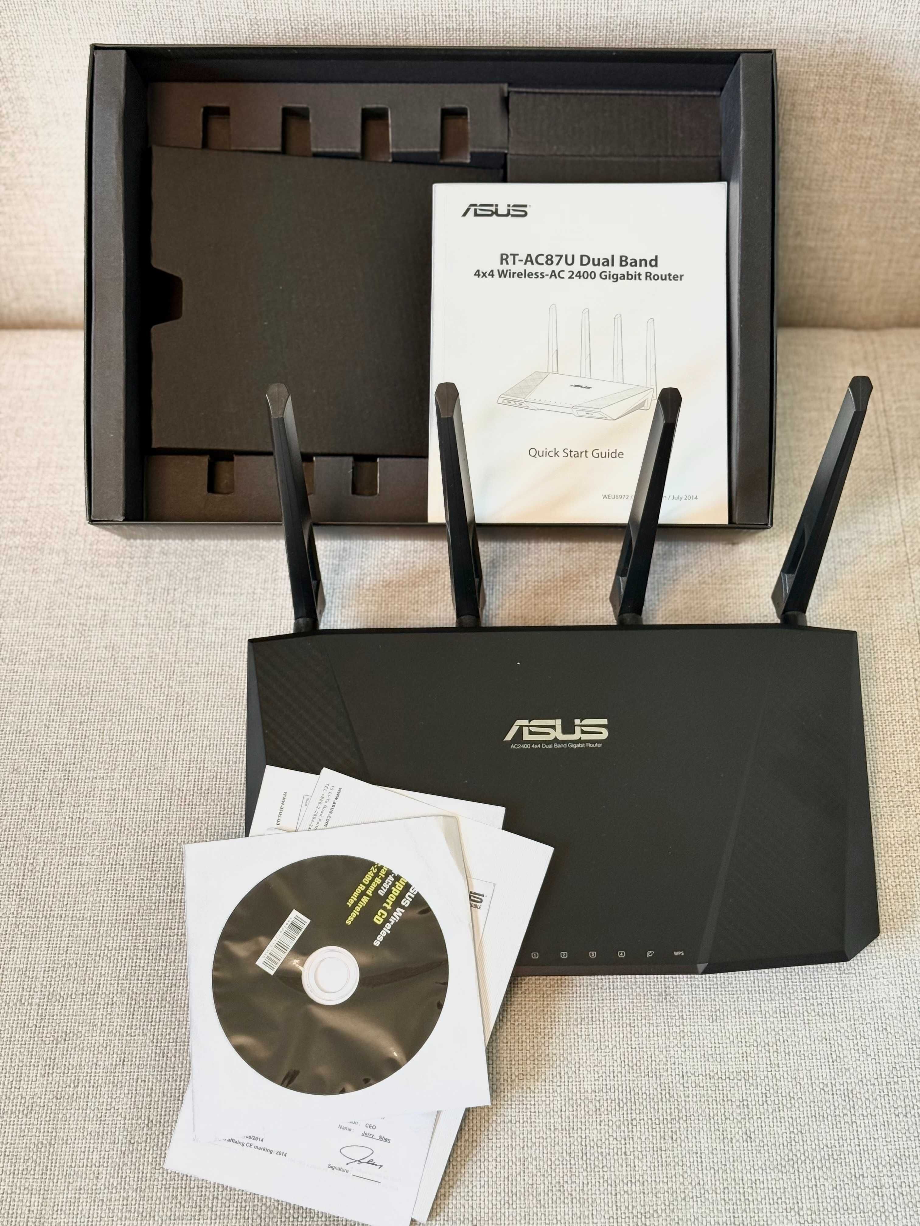 Router ASUS RT-AC87U AC 2400 w świetnym stanie !