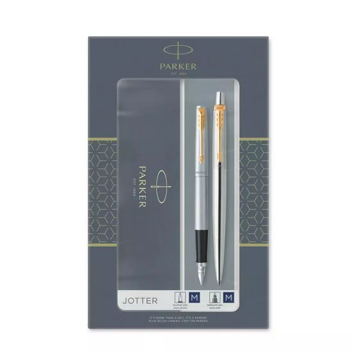 Długopis automatyczny pióro W Parker Jotter Stal Gt Etui Wb. Parker