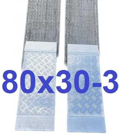 Alu Rampa Przedłużka Trap Najazd Aluminiowy 80x30-3mm