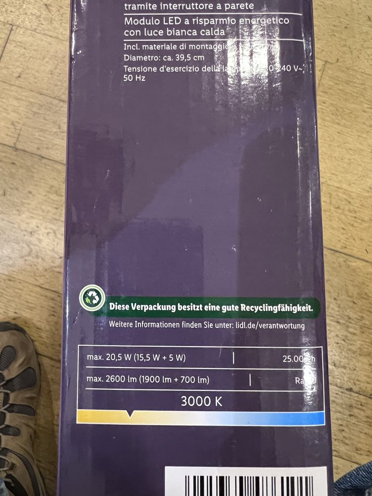 Candeeiro Led Livarno home - NOVO