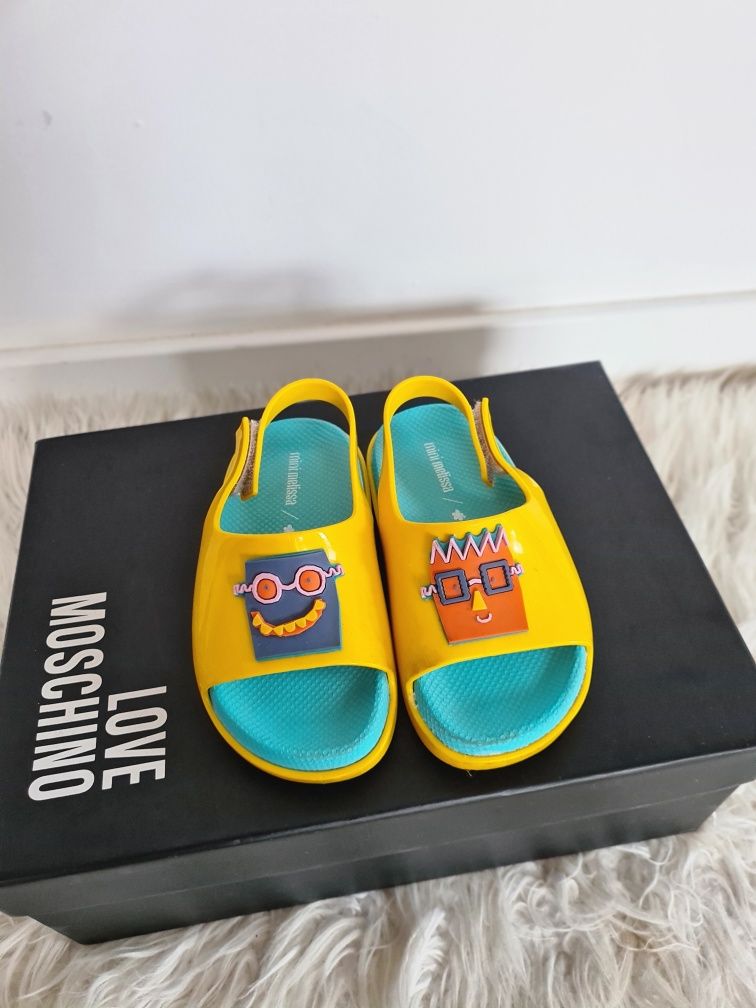 Mini Melissa Cloud Slide 25 26 16cm sandały klapki dziecięce meliski