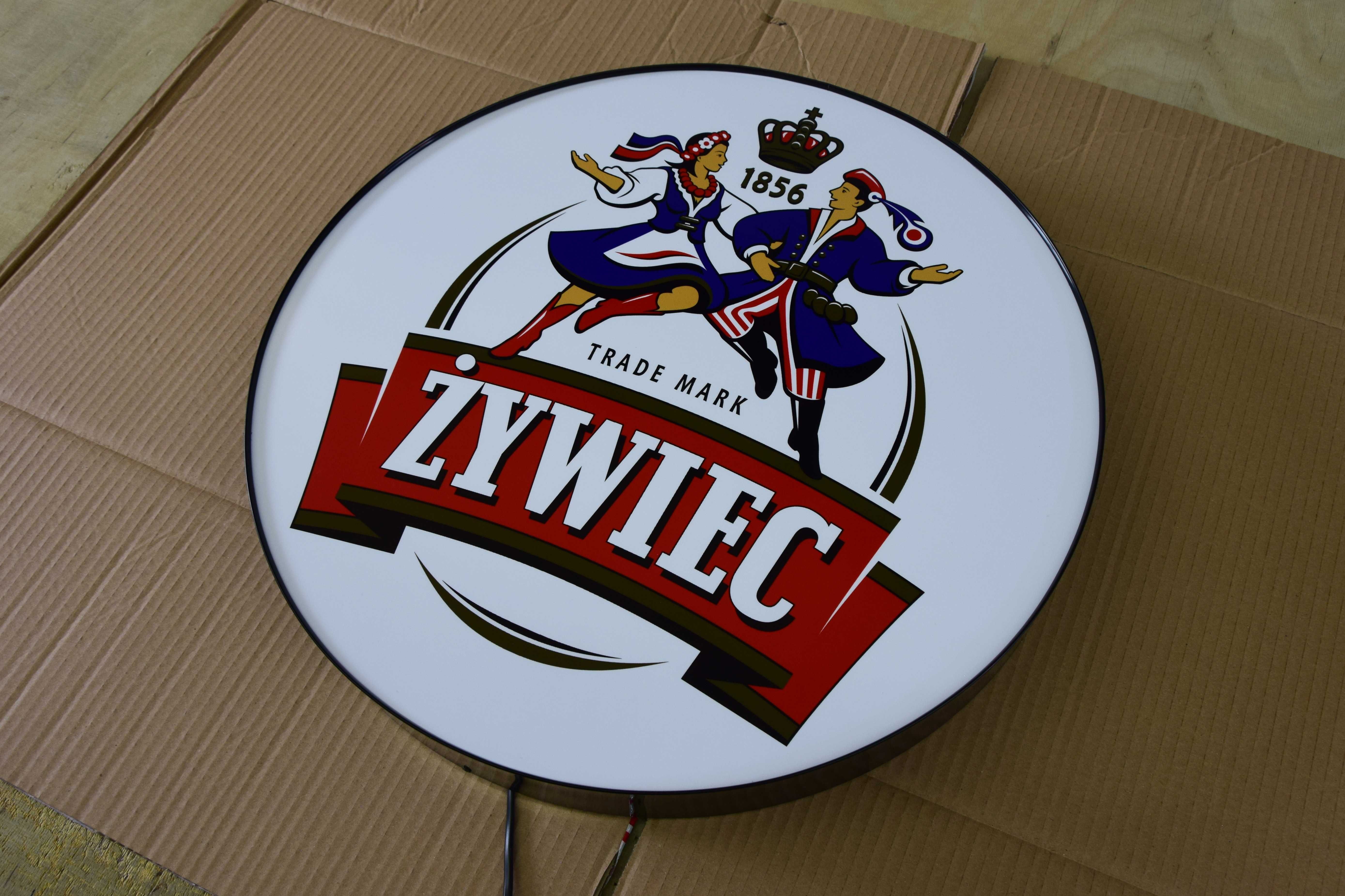 Reklama LED do baru ŻYWIEC, Podświetlane logo Żywca, Szyld, Baner 3D