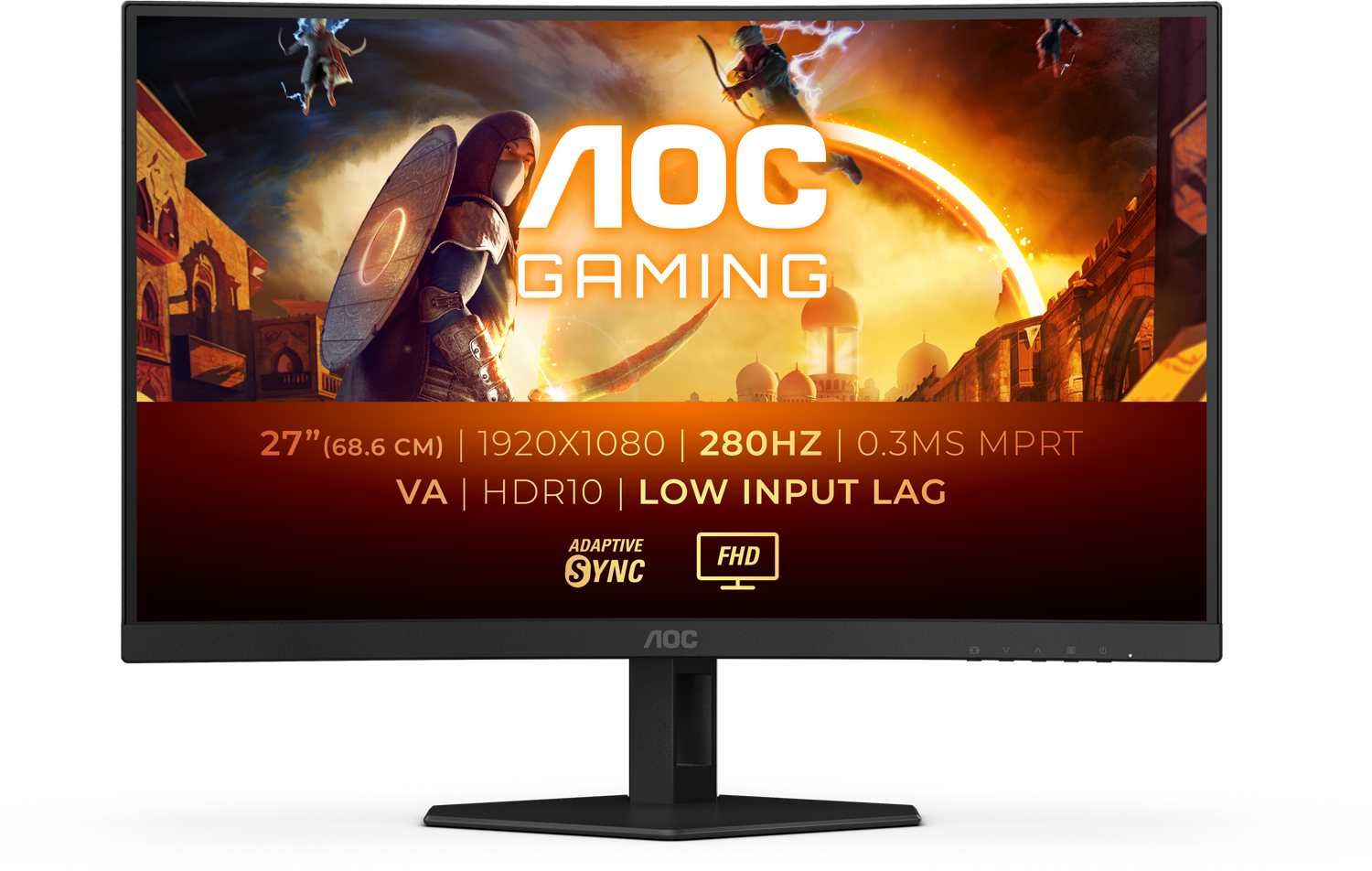 Monitor Gaming AOC 27" C27G4ZXE FHD 280Hz 0.3ms HDR10 Curvo
