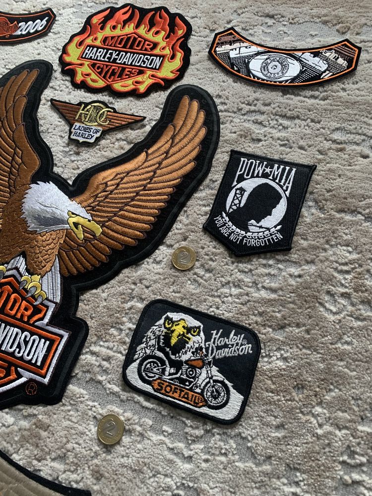 Sprzedam komplet orginalnych naszywek harley davidson usa global