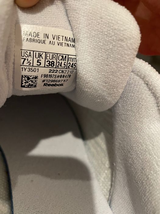Sneakersy damskie Reebok Classic białe rozmiar 38