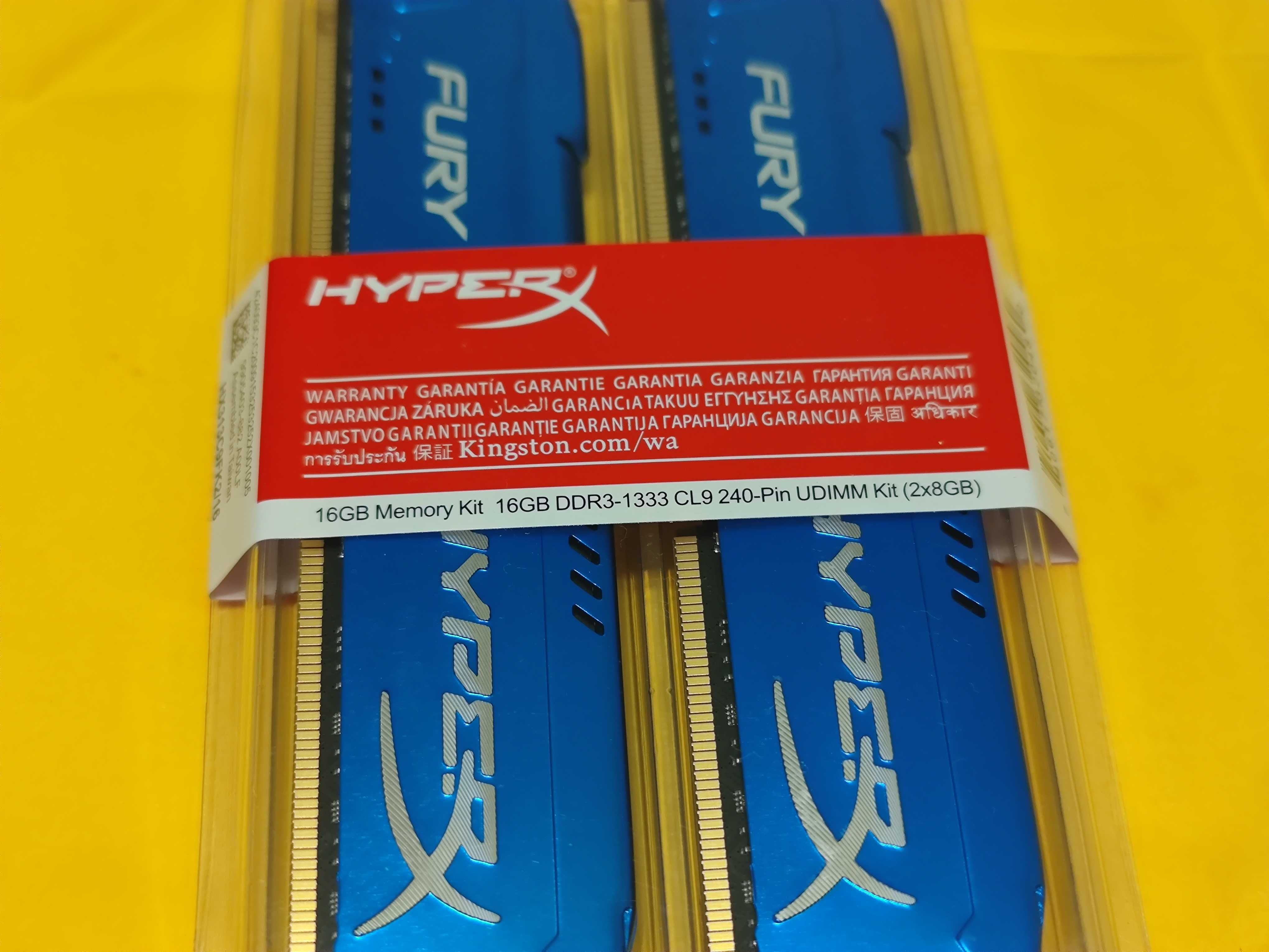 Оперативная Память HyperX 16GB (2x8GB) DDR3 1333 MHz FURY