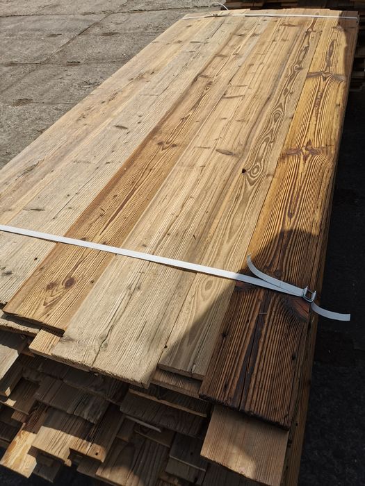 Stare deski z rozbiórek szczotkowane